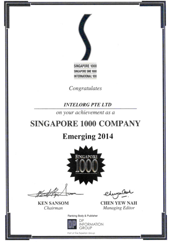 Singapore S1000 Most Emerging Company